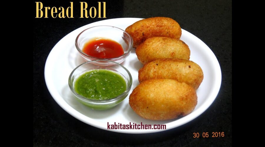 Bread Roll Recipe-Bread Potato Roll-Potato Stuffed Bread Roll-Quick and Easy Indian Snack Recipe