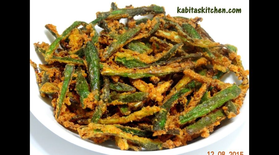 Kurkuri Bhindi Recipe-How to Make Crispy Okra-Bhindi Kurkuri-Okra or Bhindi Fry