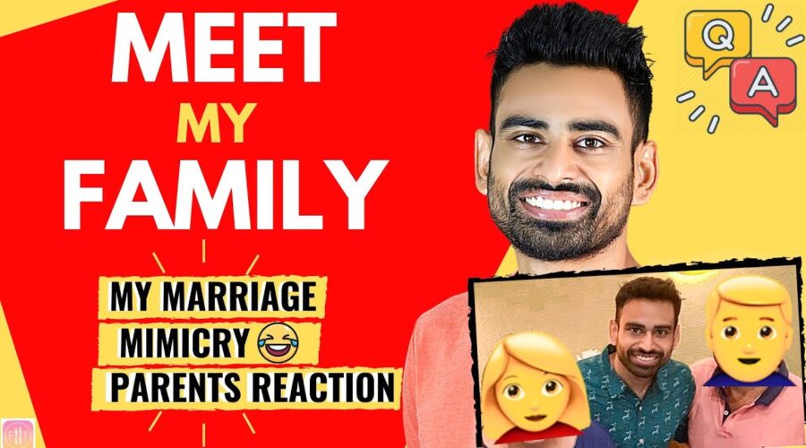 Meet my Family | Fit Tuber 3 Million Q&A (Parents reaction, Mimicry😂 , Surprise)