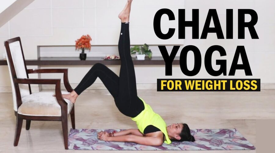 30 Minute Chair Yoga Routine for Weight Loss | Fit Tak