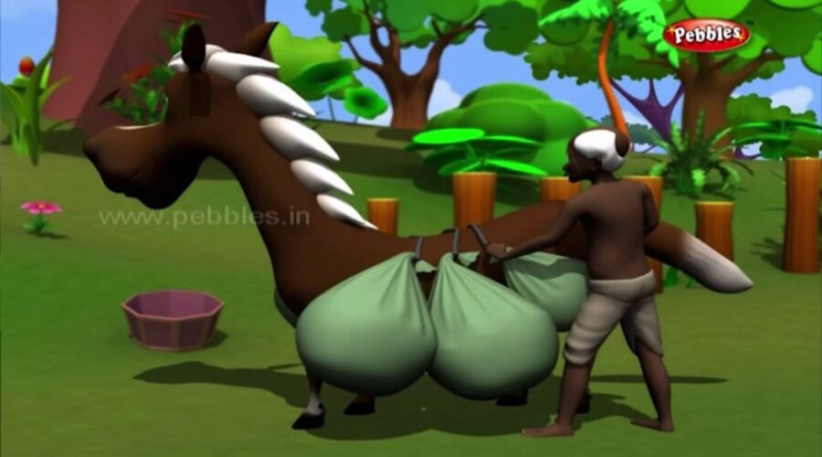 Horse and Donkey | 3D Panchatantra Tales in Hindi | 3D Moral Stories in Hindi