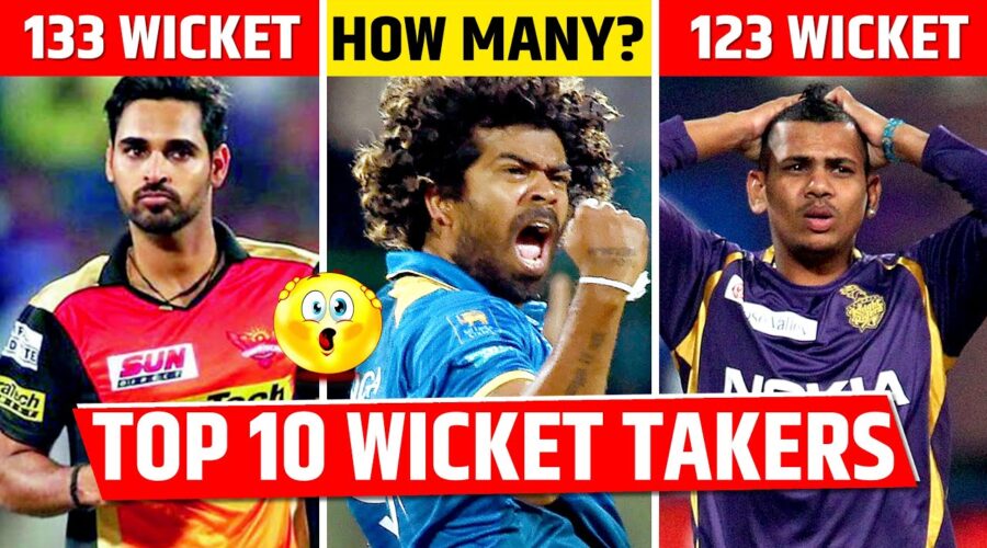 TOP 10 Wicket Taking Bowlers In IPL | Highest Wicket Takers | Purple Cap Holders