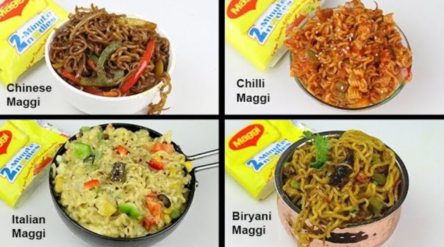 4 Most Unique Types Of Maggi | Biryani Maggi | Chilli Maggi | Chinese Maggi | Cheese Maggi