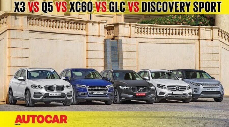 X3 vs Q5 vs XC60 vs GLC vs Discovery Sport | Comparison test | Autocar India