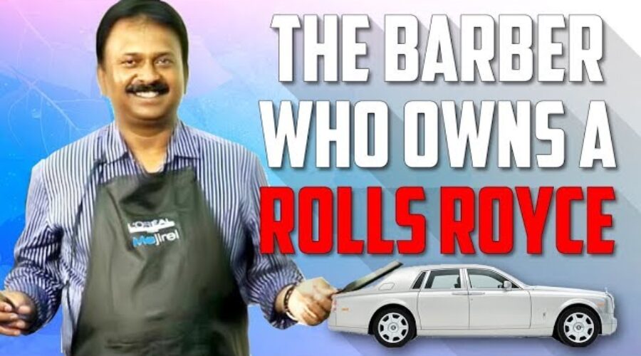 BARBER WHO OWNS A ROLLS ROYCE | Ramesh Babu Biography | More than 400 cars