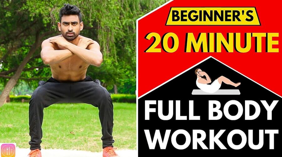 20 Min Full Body Workout Routine for Beginners (Follow Along) | No Gym