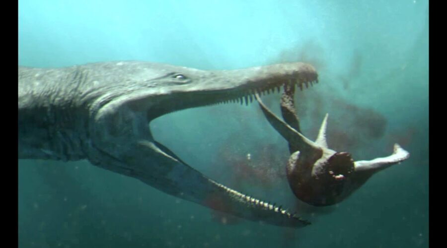 Predator X hunts in deep water | Planet Dinosaur | BBC