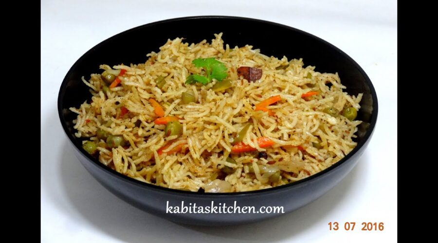 Quick Vegetable Biryani-Veg Biryani In Pressure Cooker-Pressure Cooker Biryani-Easy Biryani Recipe